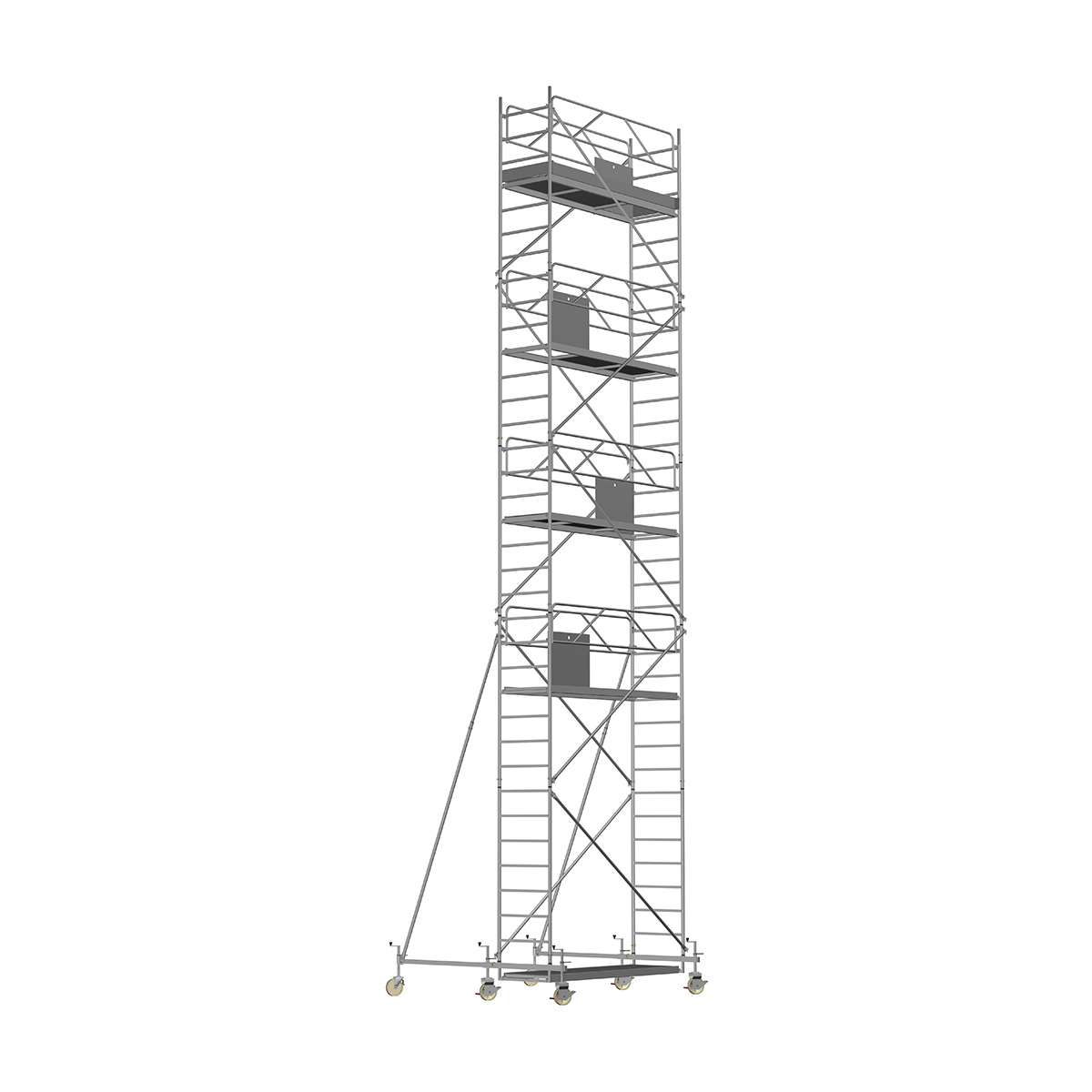 Universal PROFI - Länge: 2,50 m - Breite: 0,80 m, Standhöhe 9,60 m