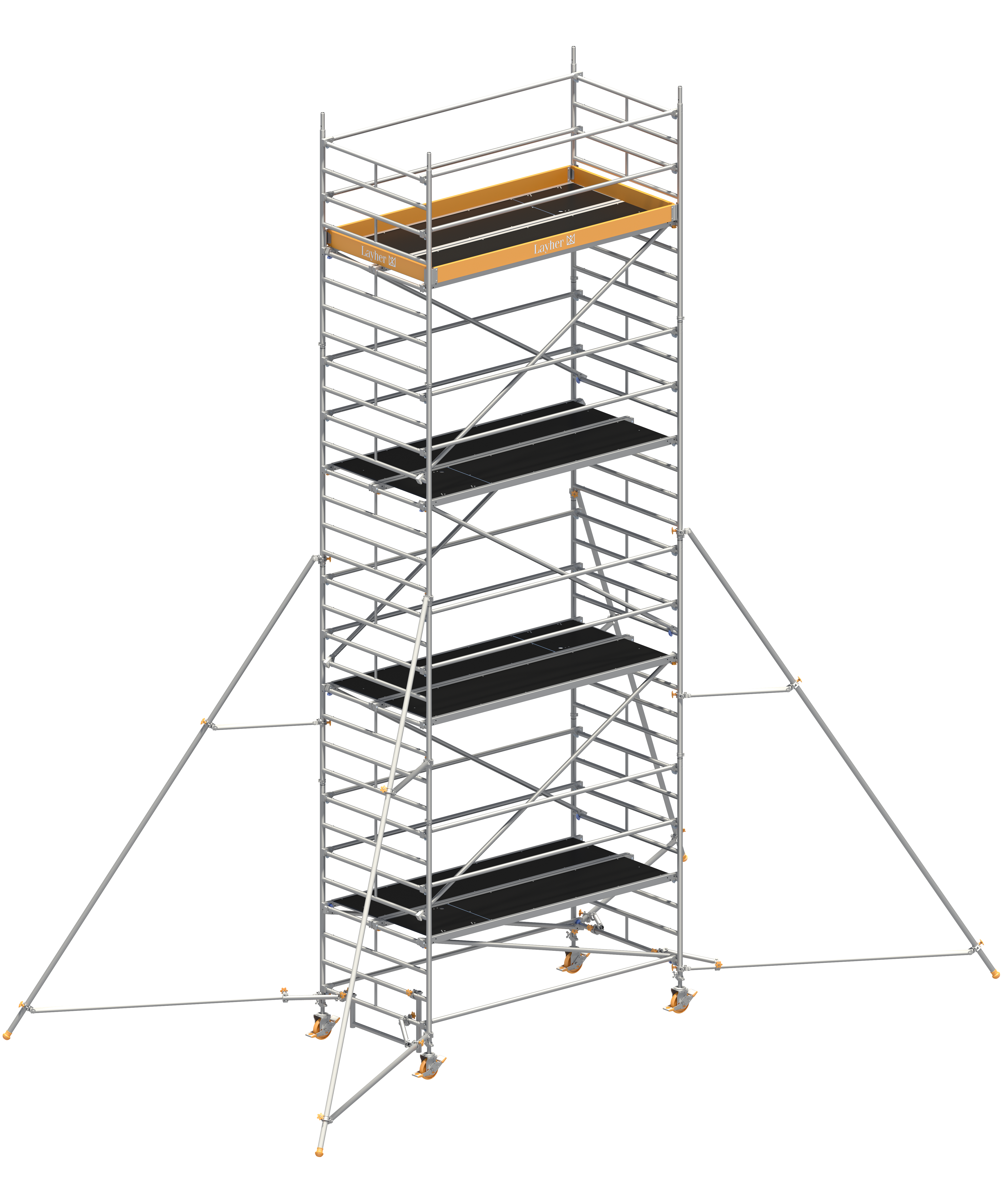 Uni Breit P2 mit Gerüststütze 5 m, Standhöhe 7,20 m Uni Breit P2 mit Gerüststütze 5 m, Standhöhe 7,20 m