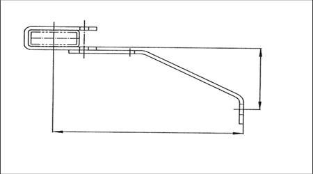Wandhalter verstellbar 165 - 215 mm, Stahl verzinkt