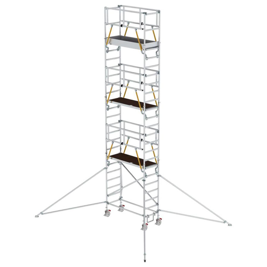 Aluminium-Klappgerüst SG mit Ausleger, Gerüstgröße 1,80 x 0,75 m, Arbeitshöhe 8,00 m Aluminium-Klappgerüst SG mit Ausleger, Gerüstgröße 1,80 x 0,75 m, Arbeitshöhe 8,00 m