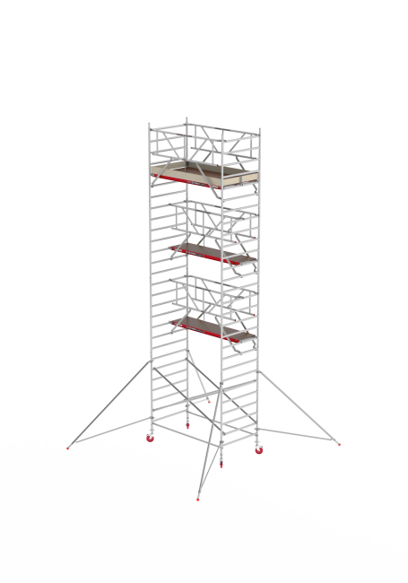 RS TOWER 42 Fahrgerüst - 7.20 m Arbeitshöhe - 1.35 m breit - 1.85 m Holzplattform - Safe-Quick® + Streben RS TOWER 42 Fahrgerüst - 7.20 m Arbeitshöhe - 1.35 m breit - 1.85 m Holzplattform - Safe-Quick® + Streben