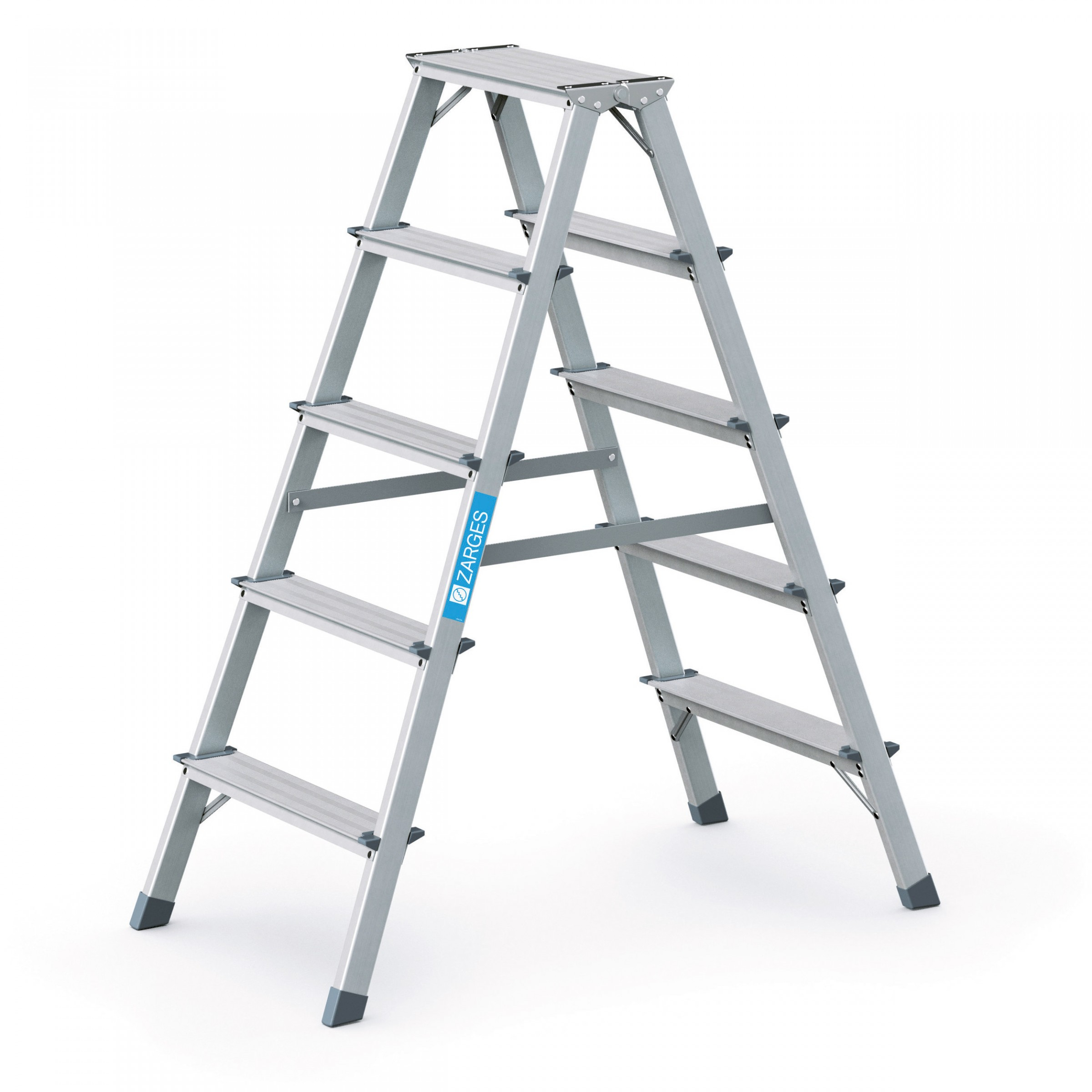 Scana B, Genietete Stufen-Stehleiter, 2x5 Stufen Scana B, Genietete Stufen-Stehleiter, 2x5 Stufen