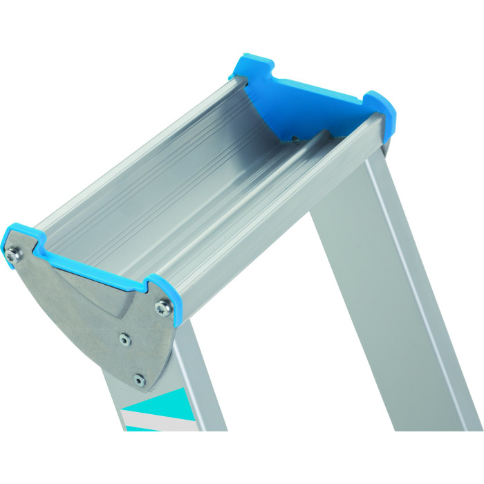 Saferstep S, Gebördelte Stufen-Stehleiter, 6 Stufen einschl. Plattform