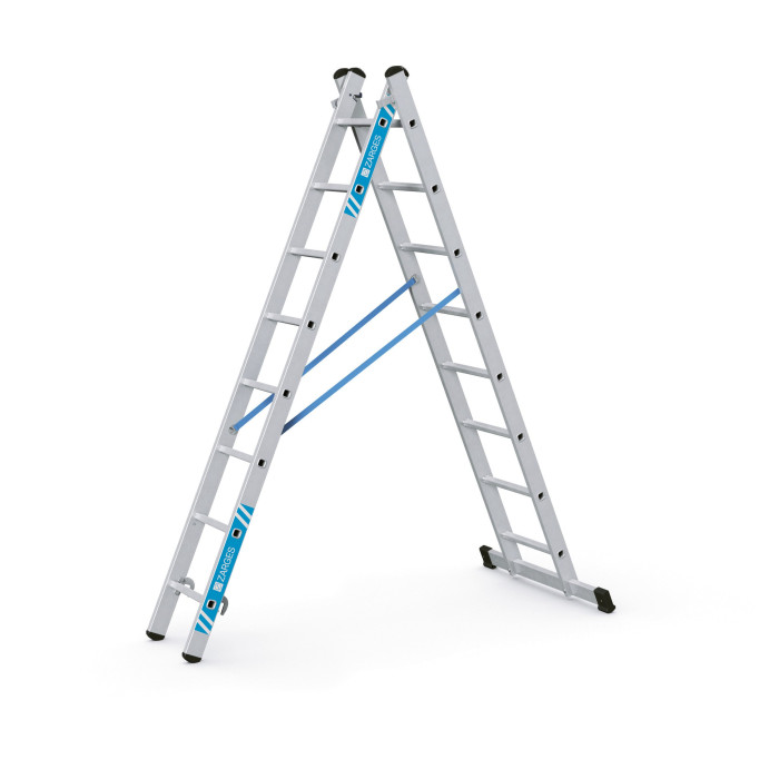 Combimaster Plus X, Gebördelte Mehrzweckleiter, 2-teilig, 2x12 Sprossen Combimaster Plus X, Gebördelte Mehrzweckleiter, 2-teilig, 2x12 Sprossen