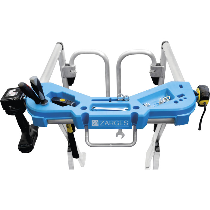 ZAP Masterflex Plus S,  Gebördelte Teleskop-Plattformleiter, 5 Sprossen einschl. Plattform