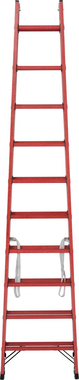 Vollkunststoff Sprossen-DoppelLeiter, 2x10 Sprossen Vollkunststoff Sprossen-DoppelLeiter, 2x10 Sprossen