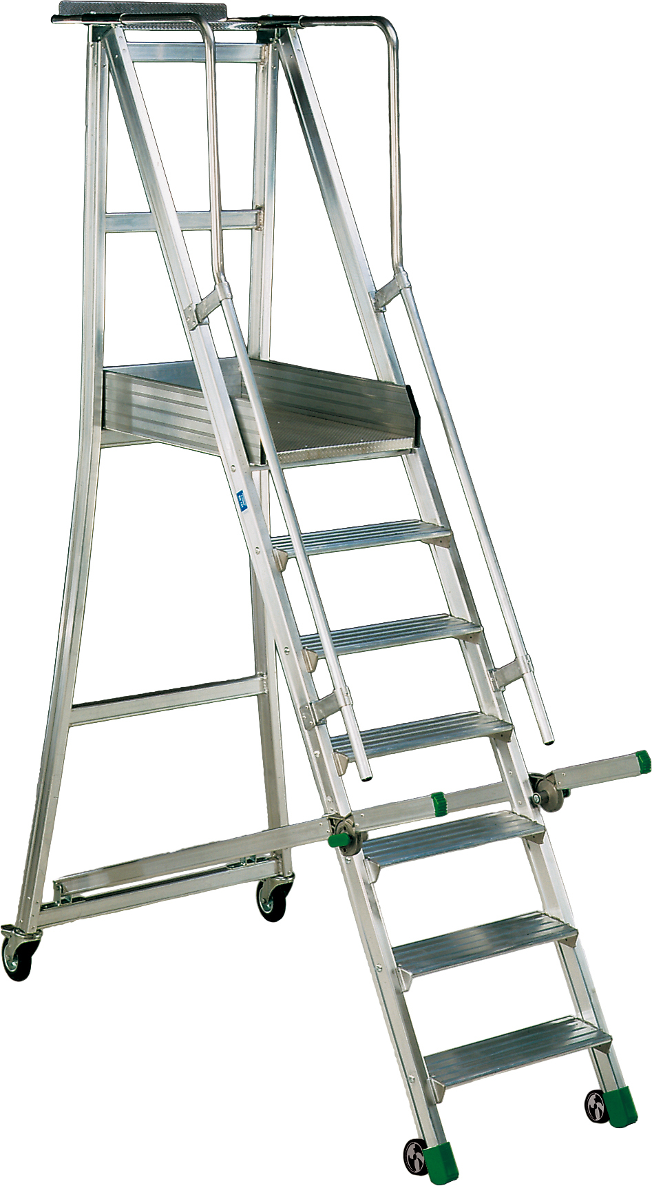 Podesttreppe "Castiglia" S600 - große Ausleger - 16 Stufen + Plattform