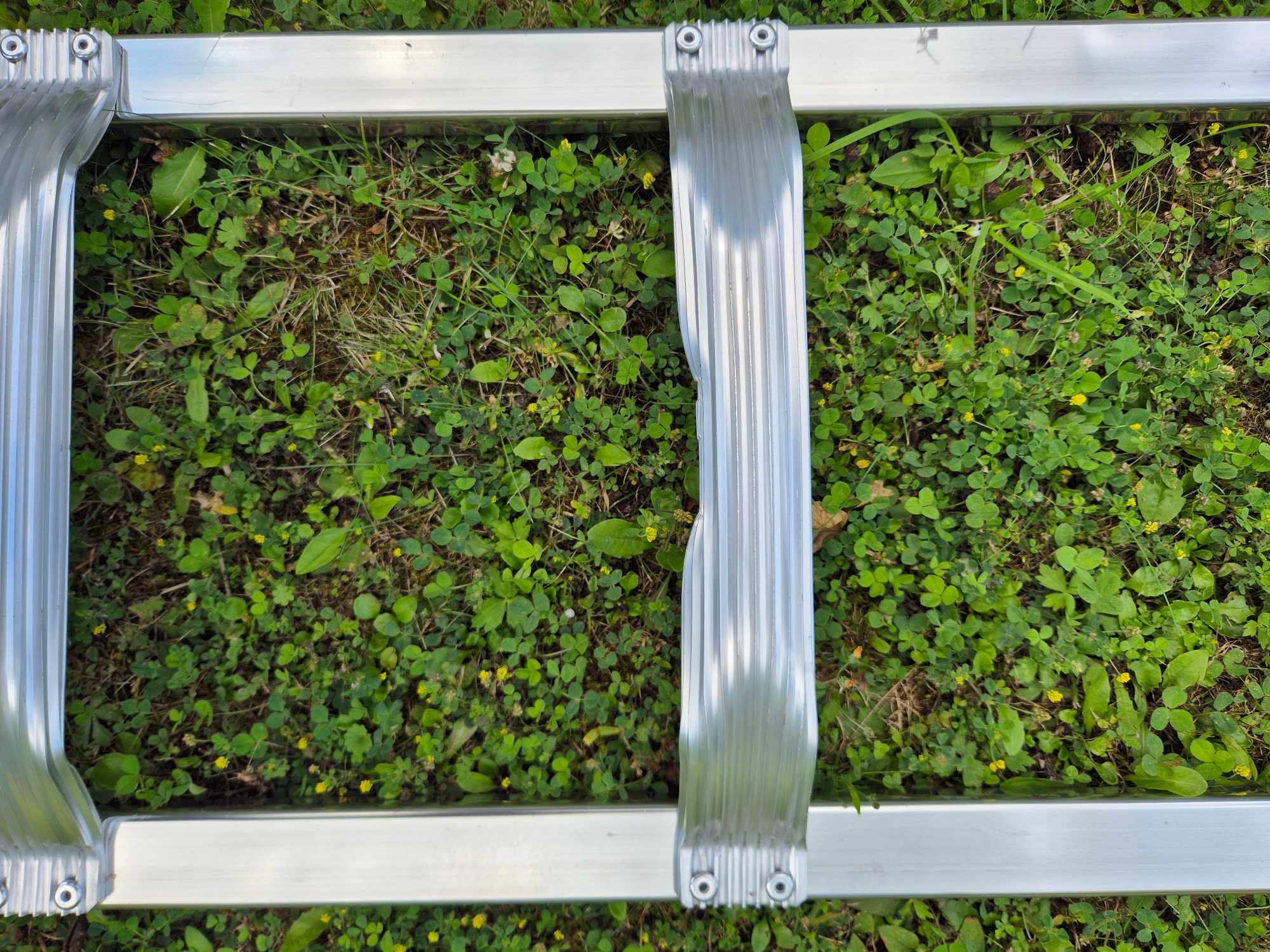 DachLeiter mit 18 Sprossen aus Aluminium