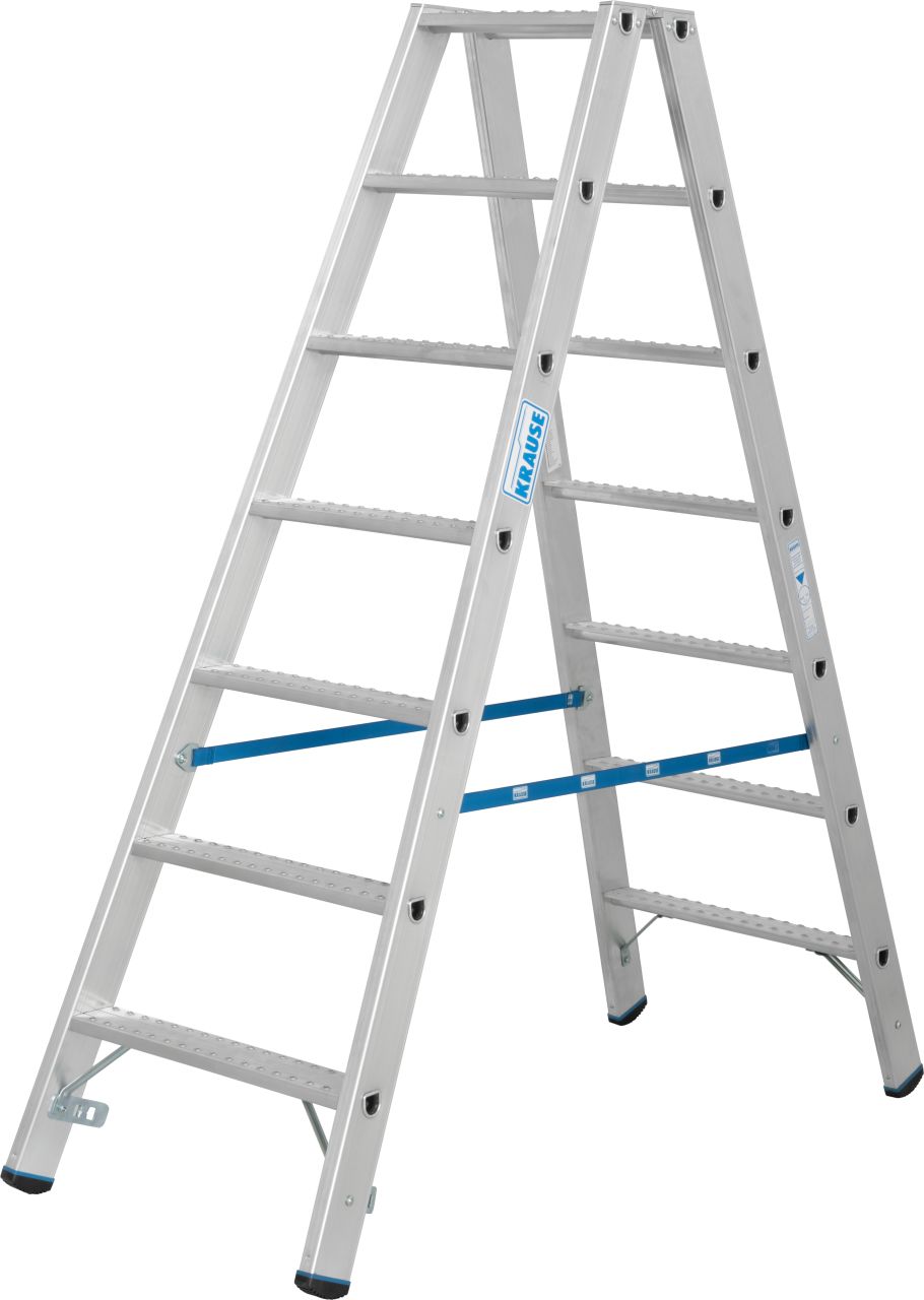 Stabilo Doppelleiter mit R13-Stufen, 2 x 7 Stufen