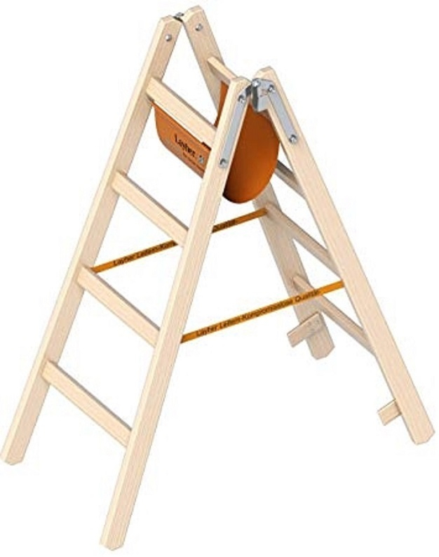 Holzstehleiter 1038 - 4 Sprossen