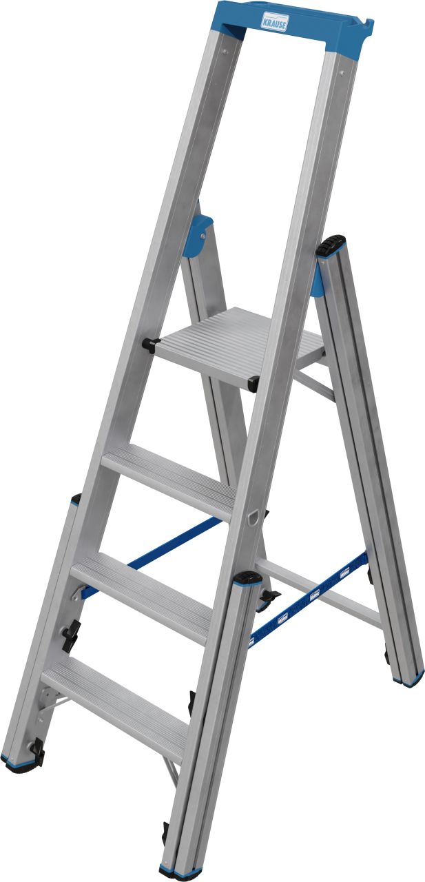 STABILO Teleskop-Stufen-StehLeiter, 4 Stufen