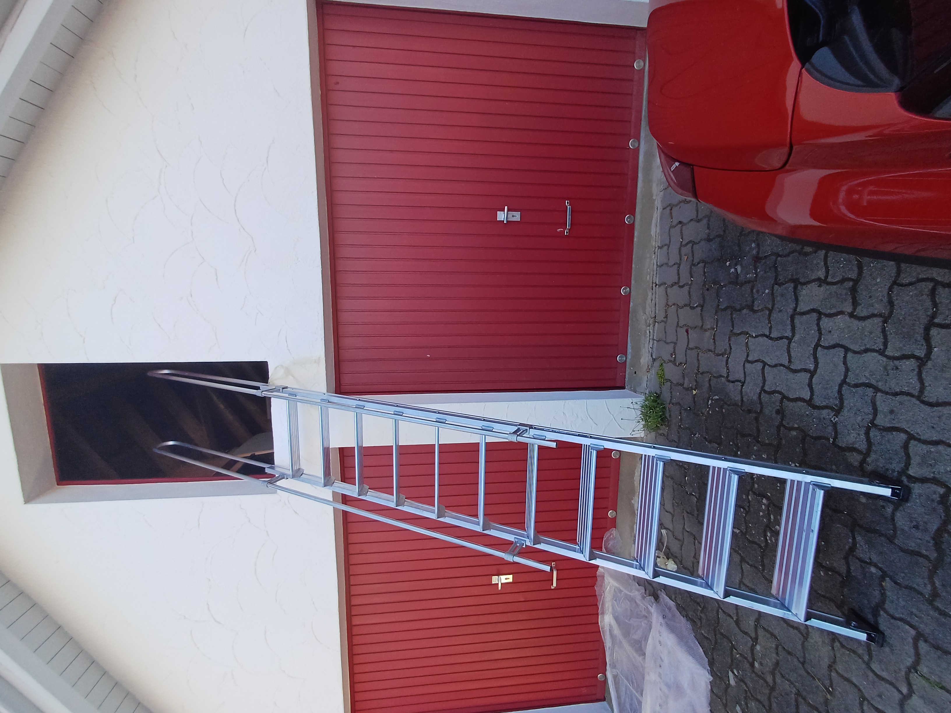 Pro Serie 600 Regaleinhängeleiter S15/2 aus Aluminium - ohne Traverse - 10 Stufen