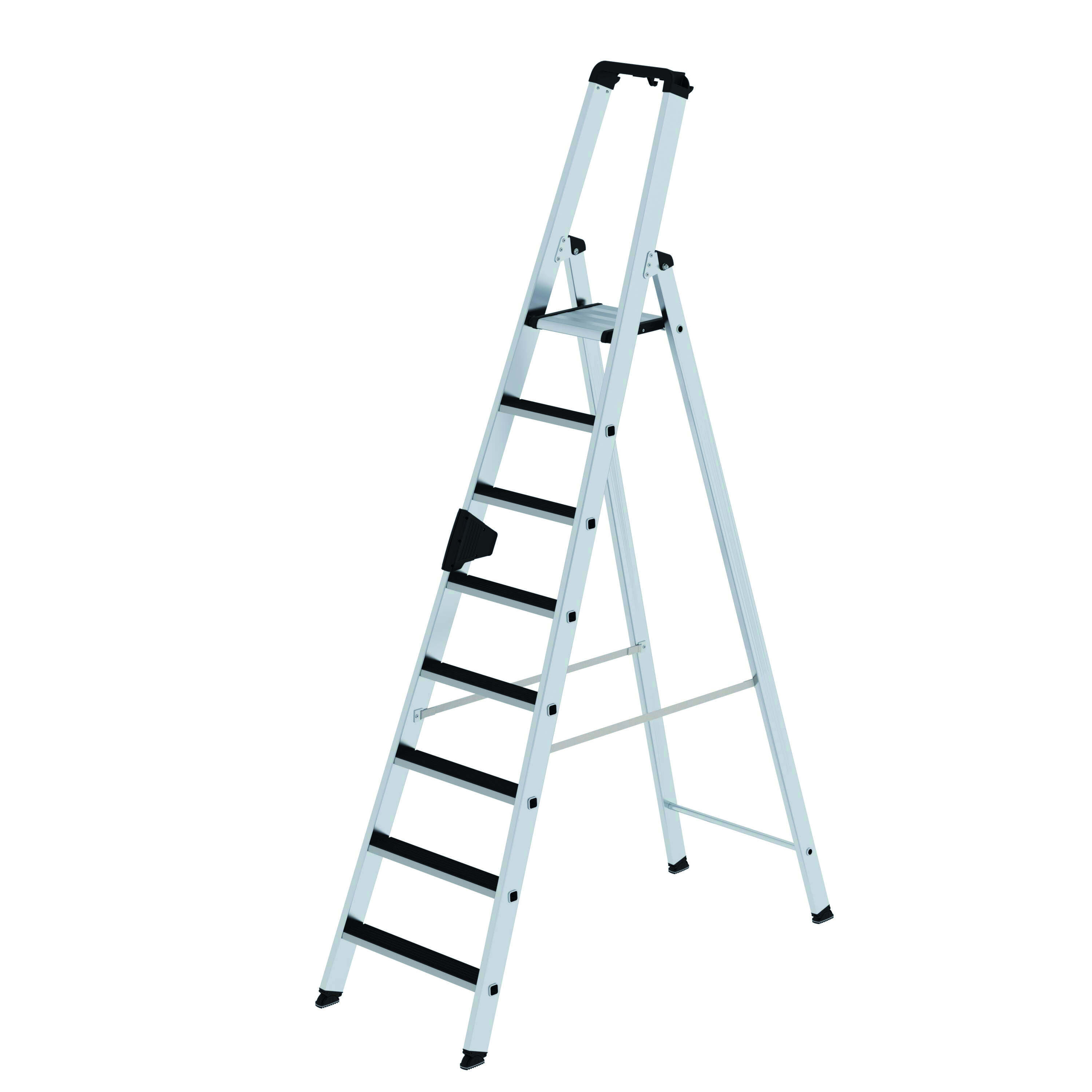 Stufen-Stehleiter, einseitig begehbar, mit clip-step, 3 Stufen