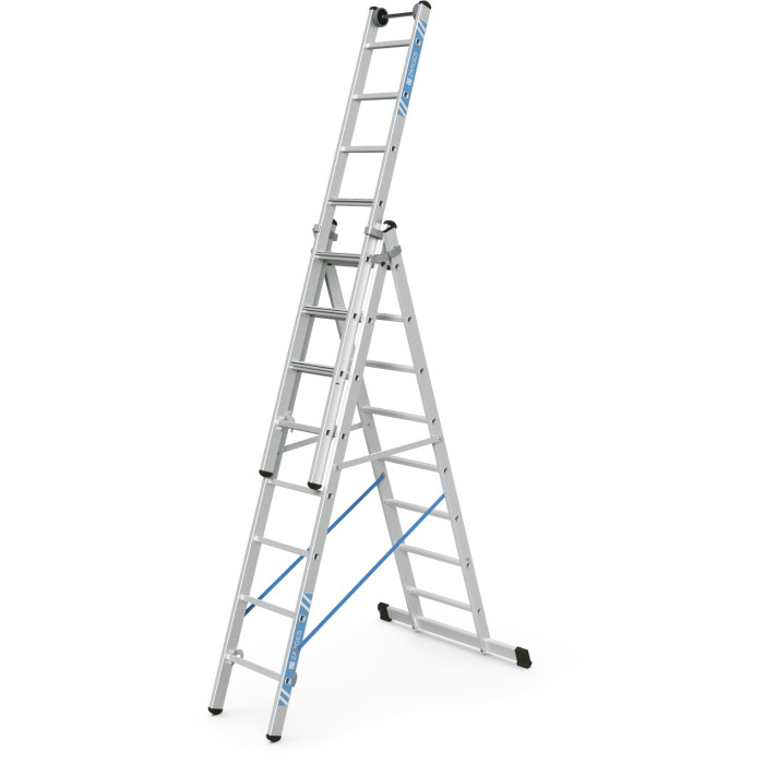 Skymaster Plus X, Gebördelte Mehrzweckleiter, 3-teilig, 3x8 Sprossen