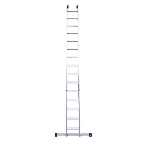 PREMIUM line Alu-Stufenschiebeleiter, 2-teilig, 2 x 10 Stufen