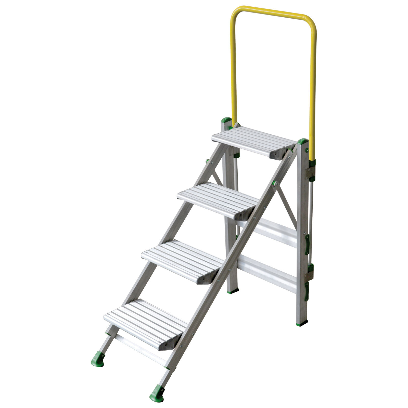 Klapptreppe "Plio" S600, 4 Stufen mit Sicherheitsbügel Klapptreppe "Plio" S600, 4 Stufen mit Sicherheitsbügel