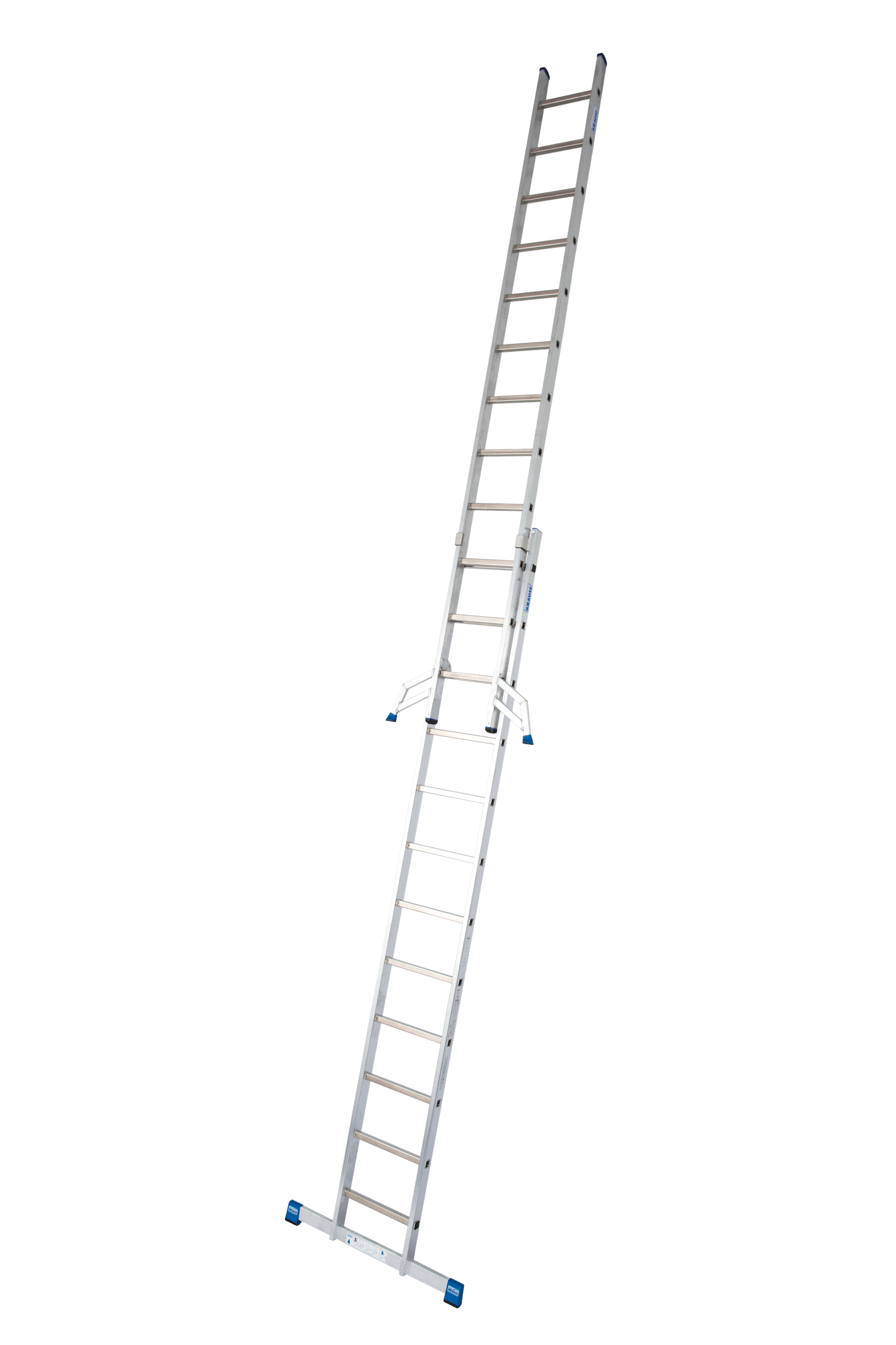Stabilo Sprossen-Schiebeleiter, zweiteilig 2x9 Sprossen/Stufen