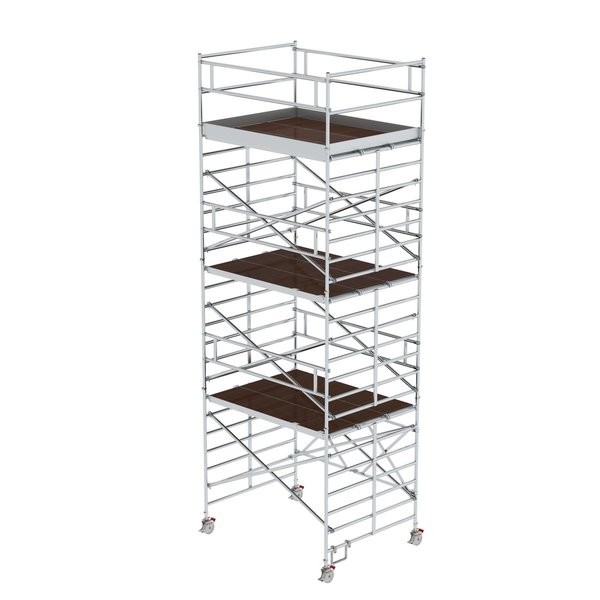 Aluminium-Klappgerüst mit Dreifach-Plattform, Standhöhe 4,47 m Aluminium-Klappgerüst mit Dreifach-Plattform, Standhöhe 4,47 m