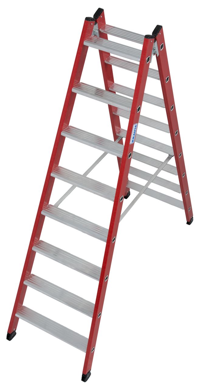 Kunststoff Stufen-DoppelLeiter, 2x8 Stufen Kunststoff Stufen-DoppelLeiter, 2x8 Stufen