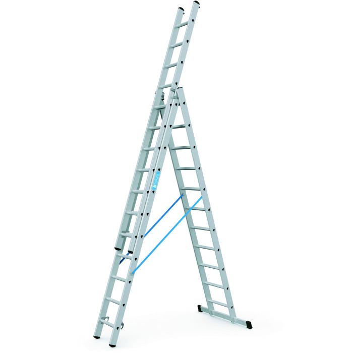 Skymaster DX, Gebördelte Mehrzweckleiter, 3-teilig - 3 x 11 Sprossen