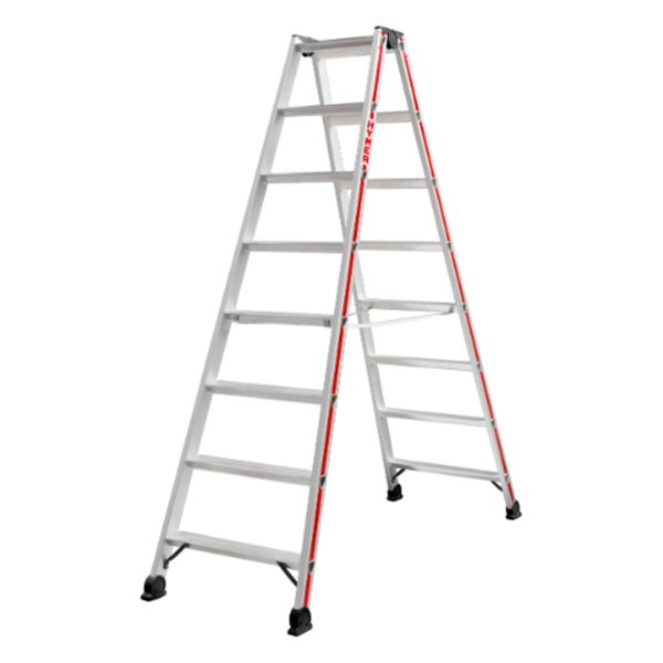 Stufenstehleiter, beidseitig begehbar - 2x6 Stufen
