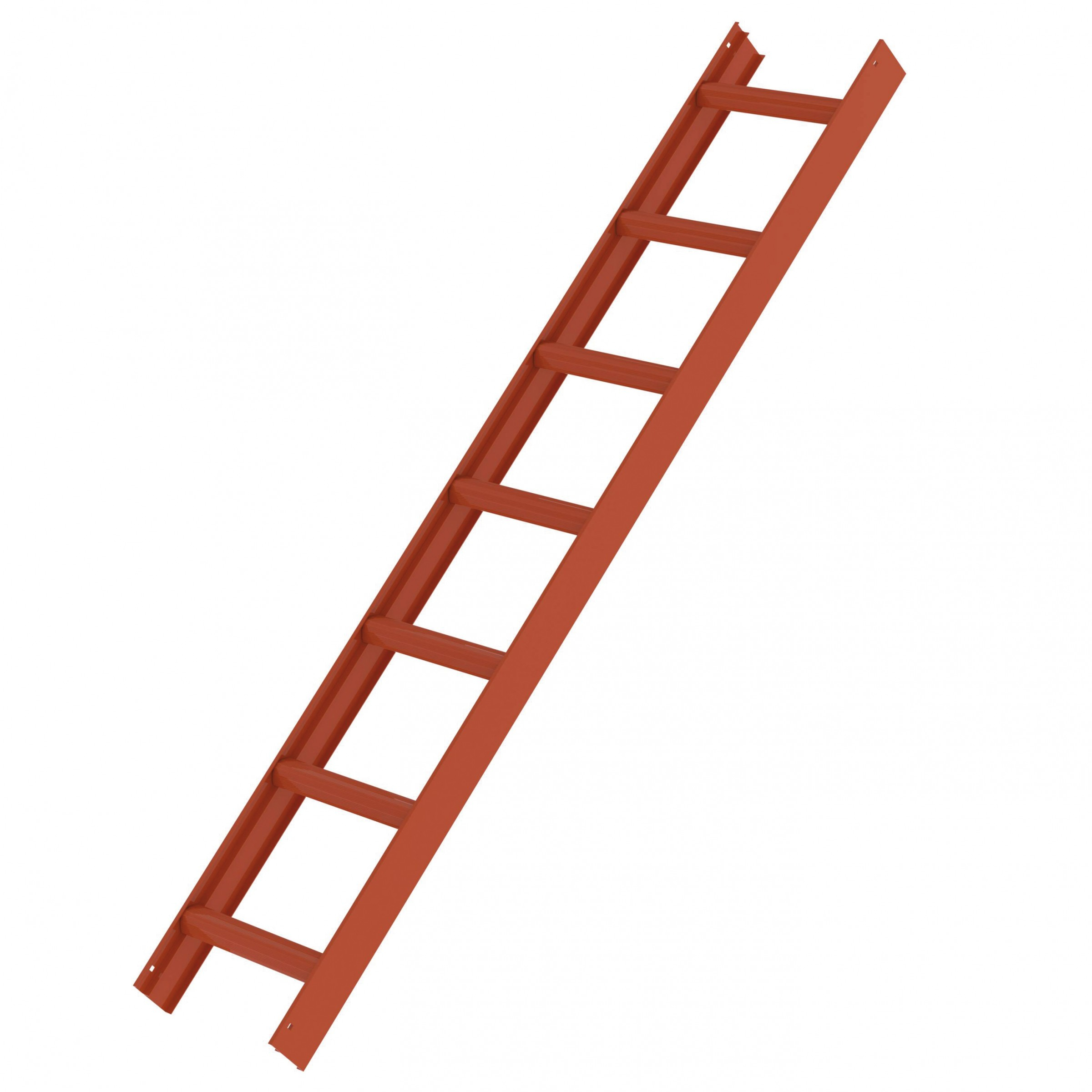 Dachleiter rot 7 Sprossen/Stufen