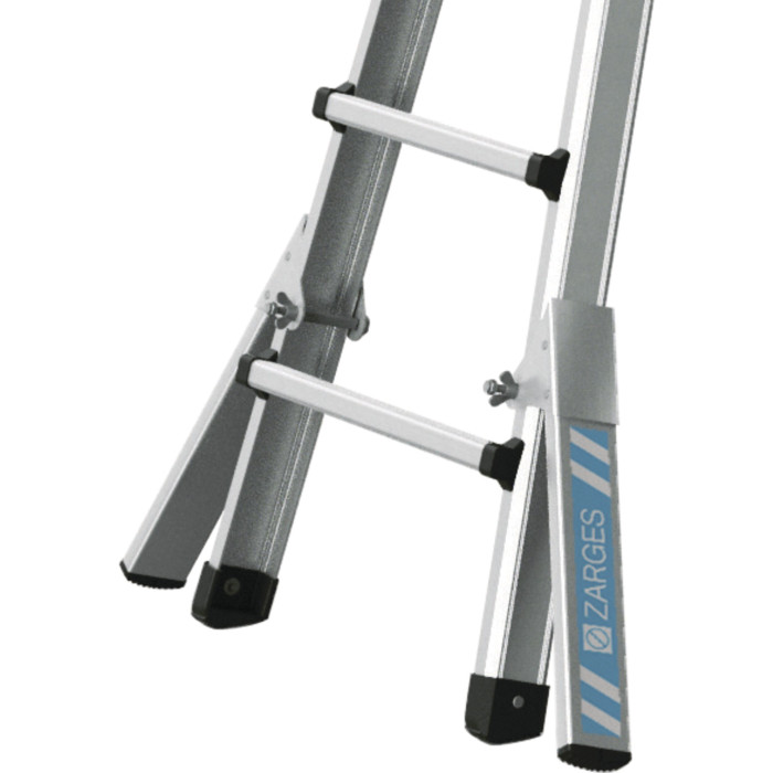 Variotec V, Gebördelte Teleskop-Mehrzweckleiter, 4-teilig, 4x4 Sprossen Variotec V, Gebördelte Teleskop-Mehrzweckleiter, 4-teilig, 4x4 Sprossen