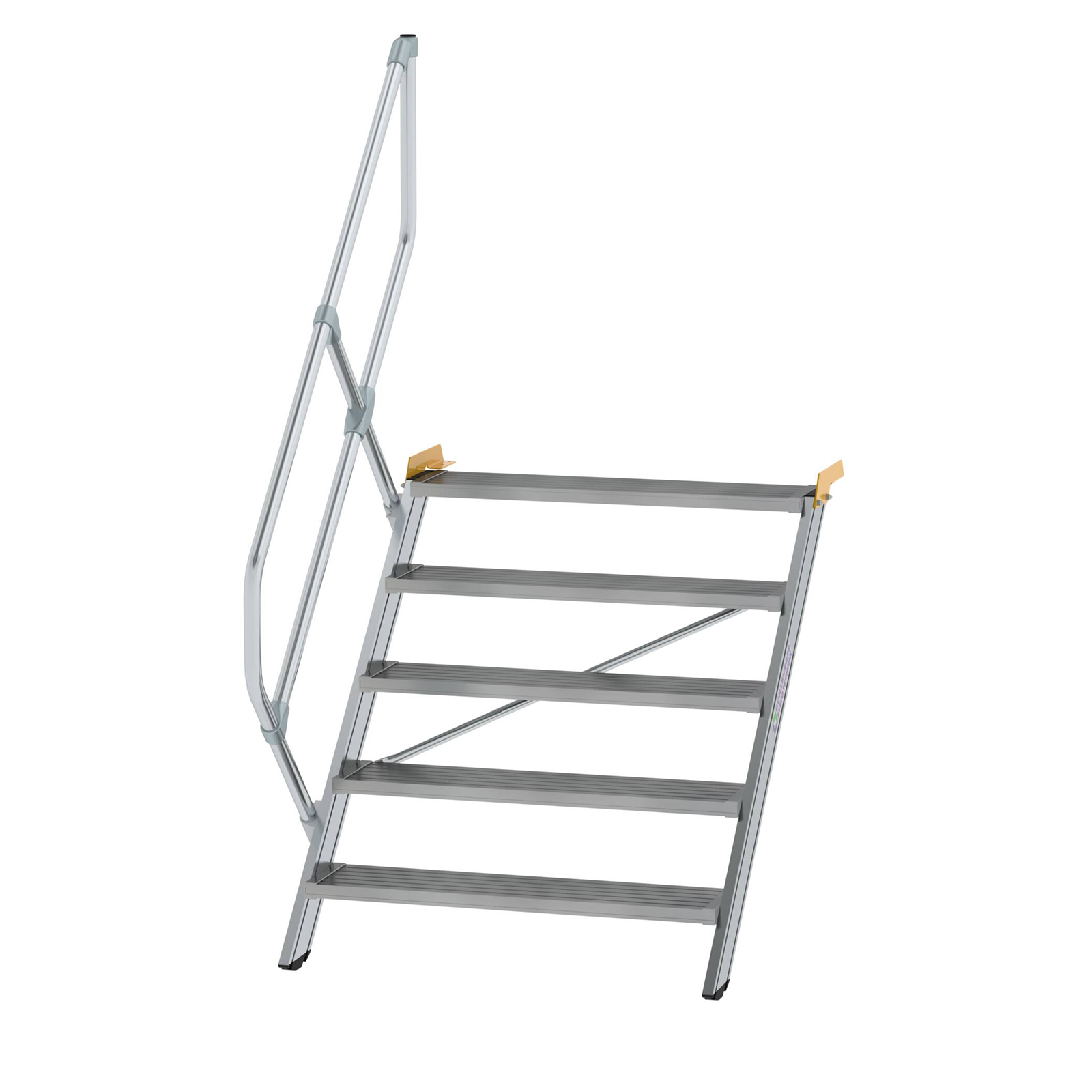 Aluminium-Treppe 45°, Stufenbreite 1000 mm, 5 Stufen