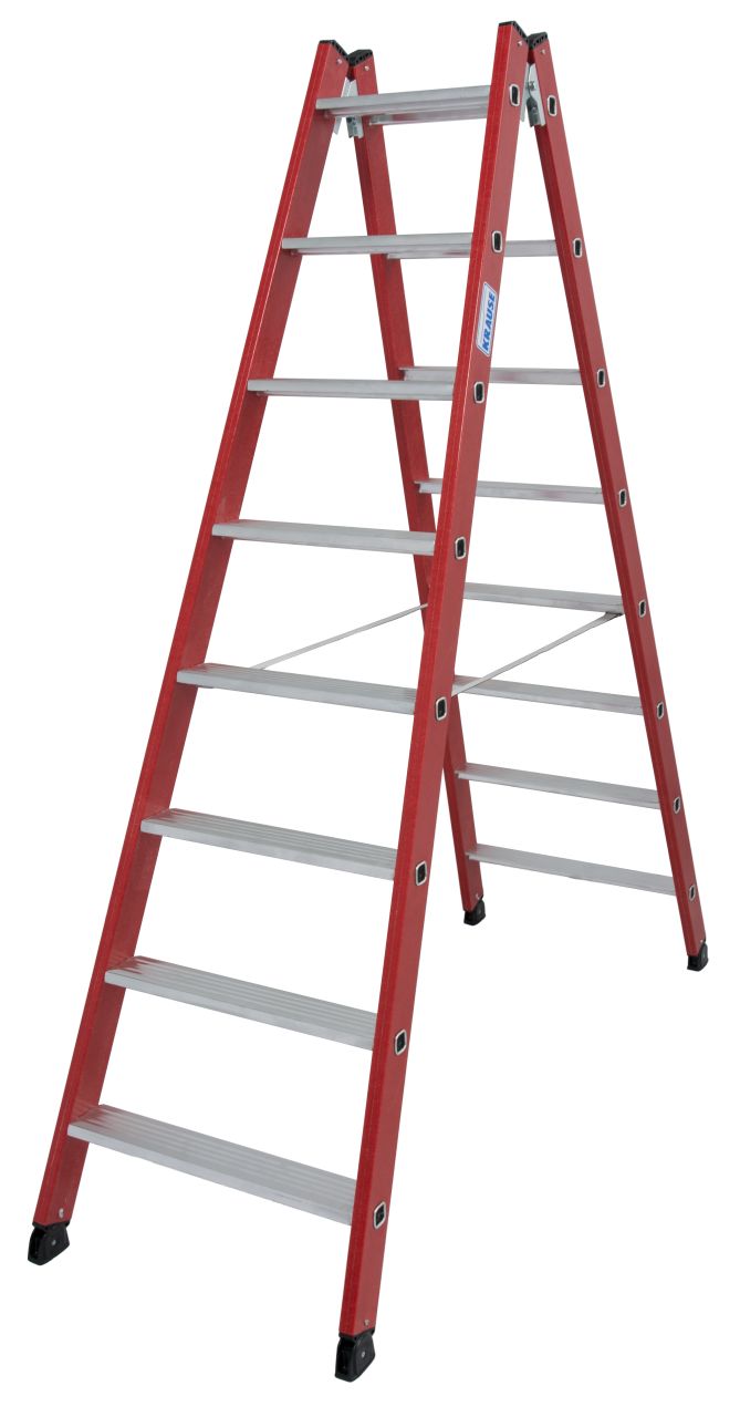 Kunststoff Stufen-DoppelLeiter, 2x8 Stufen Kunststoff Stufen-DoppelLeiter, 2x8 Stufen