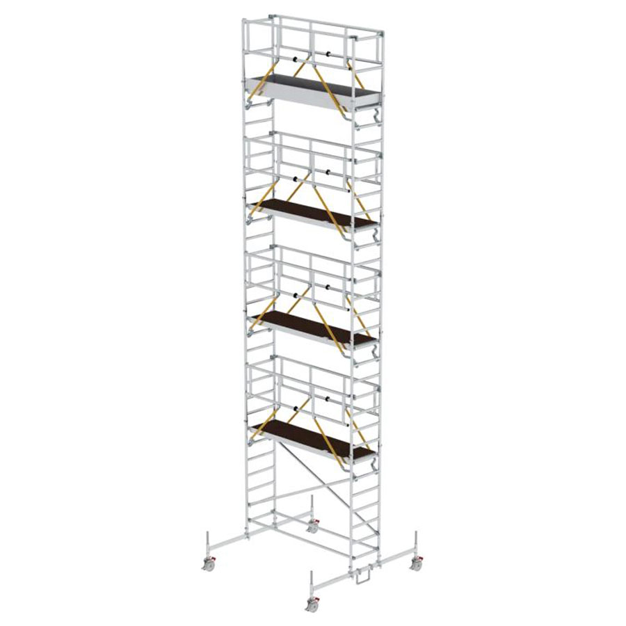 Rollgerüst SG mit Fahrbalken Plattformgröße 2,45 x 0,75 m Arbeitshöhe 11,70 m