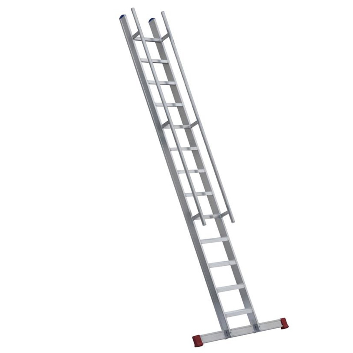 Stufenanlegeleiter "Industrieausführung", 41 cm breit, mit beidseitigem Handlauf, verschweißt, 15 Stufen