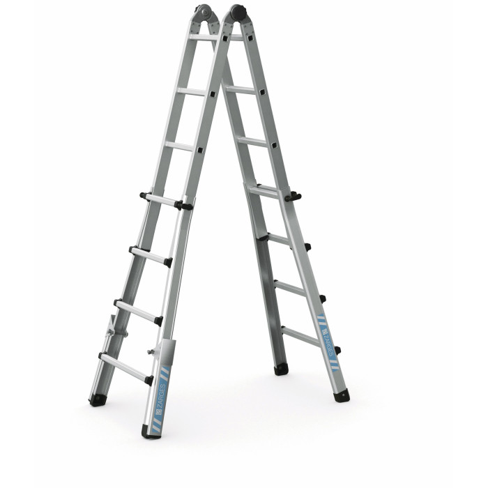 Variotec V, Gebördelte Teleskop-Mehrzweckleiter, 4-teilig, 4x4 Sprossen Variotec V, Gebördelte Teleskop-Mehrzweckleiter, 4-teilig, 4x4 Sprossen