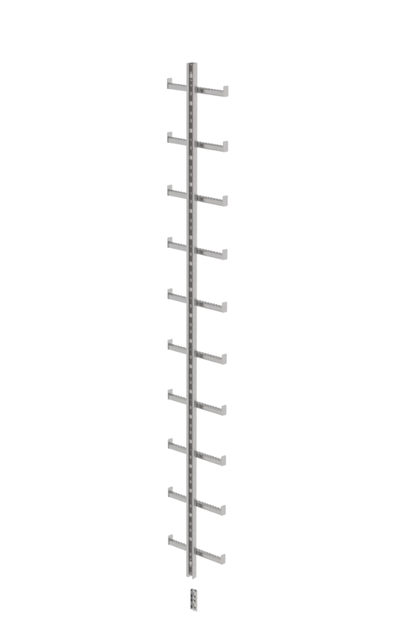 Einholmleiter aus Edelstahl V4A (1.4571), Länge 2,80 m Einholmleiter aus Edelstahl V4A (1.4571), Länge 2,80 m