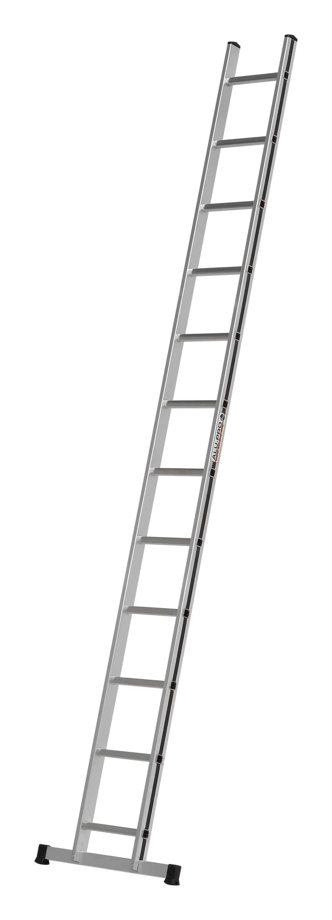 ALU PRO: Sprossenanlegeleiter - 12 Sprossen
