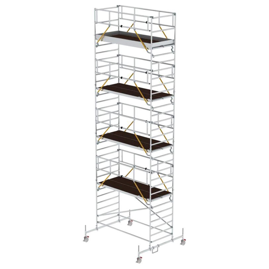 Rollgerüst SG mit Fahrbalken und Doppel-Plattform 3,00 x 1,35 m, Arbeitshöhe 8,62 m Rollgerüst SG mit Fahrbalken und Doppel-Plattform 3,00 x 1,35 m, Arbeitshöhe 8,62 m