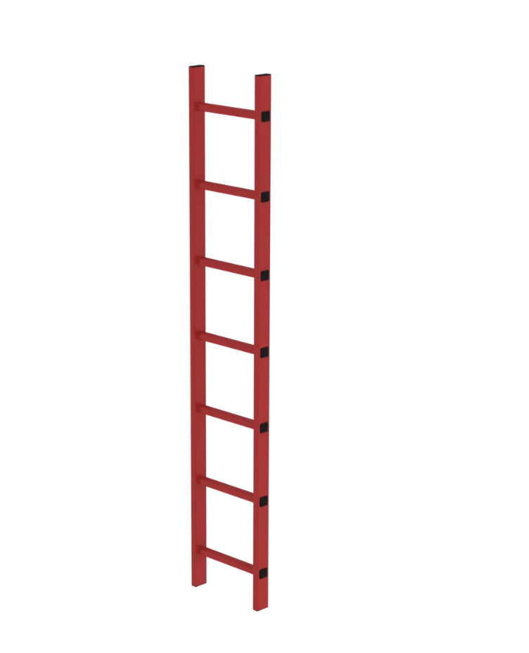 Schachtleiter aus GFK, Außenbreite 350 mm, 7 Sprossen Schachtleiter aus GFK, Außenbreite 350 mm, 7 Sprossen