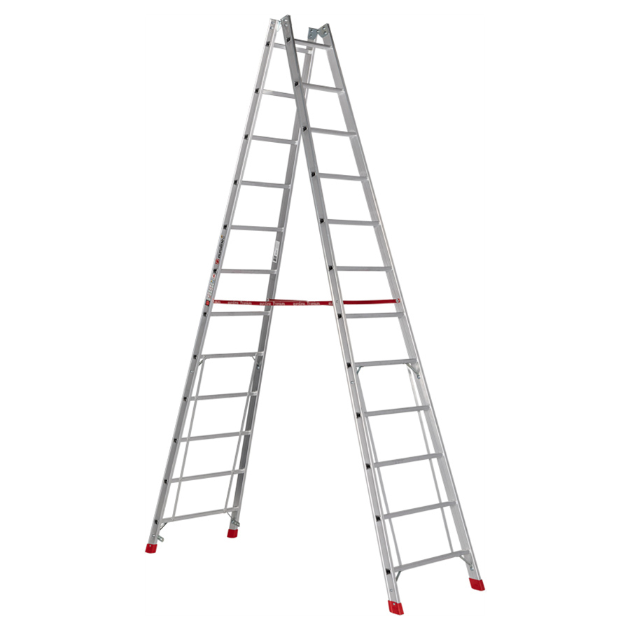 PREMIUM line Alu-Sprossenstehleiter, 2 x 12 Sprossen