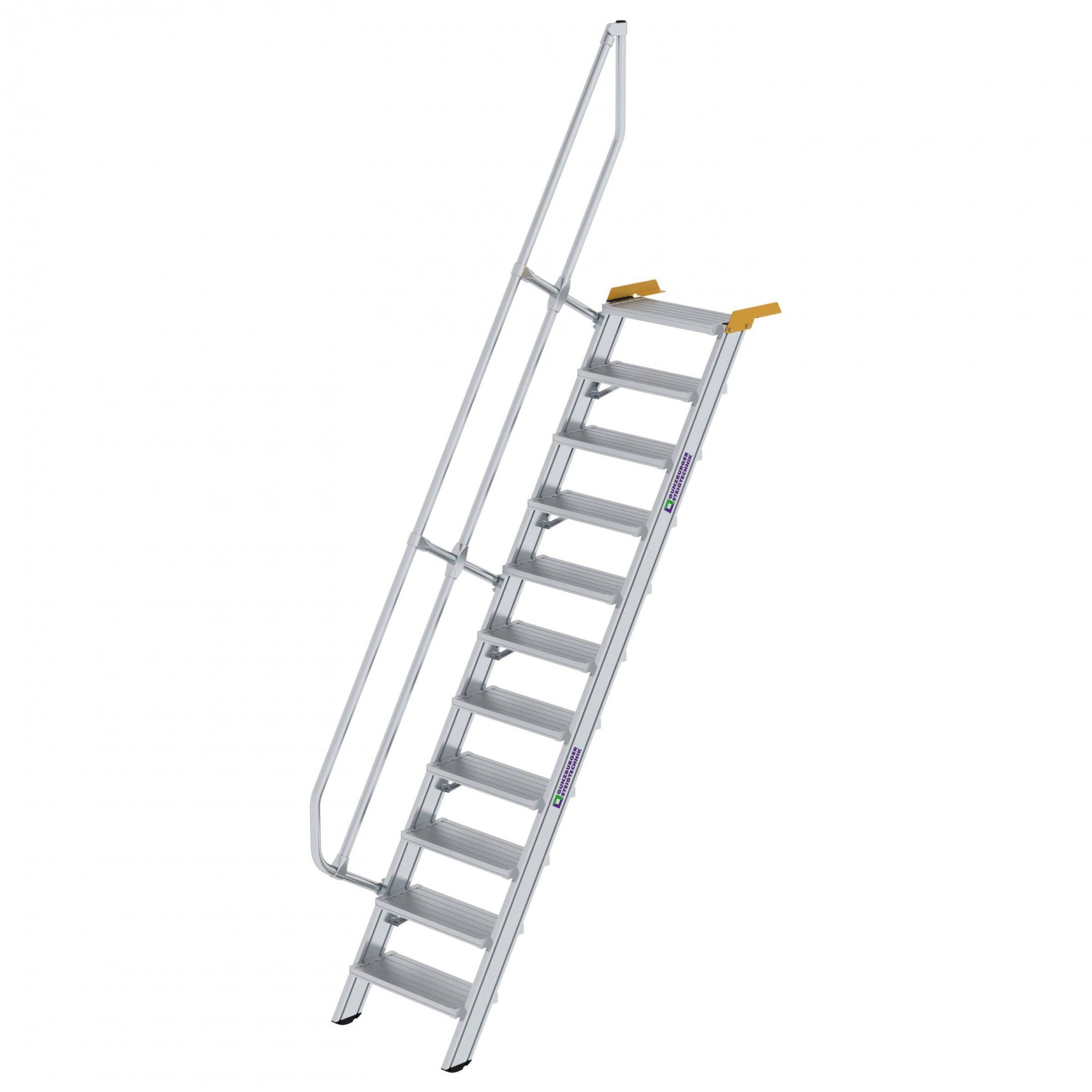 Aluminium-Treppe 60°, Stufenbreite 600 mm, 4 Stufen