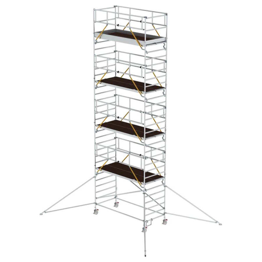 Rollgerüst SG mit Ausleger und Doppelplattform Plattformgröße 3,00 x 1,35 m, Arbeitshöhe 8,43 m