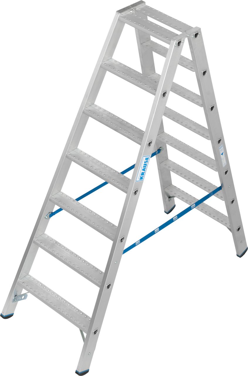 Stabilo Doppelleiter mit R13-Stufen, 2 x 7 Stufen