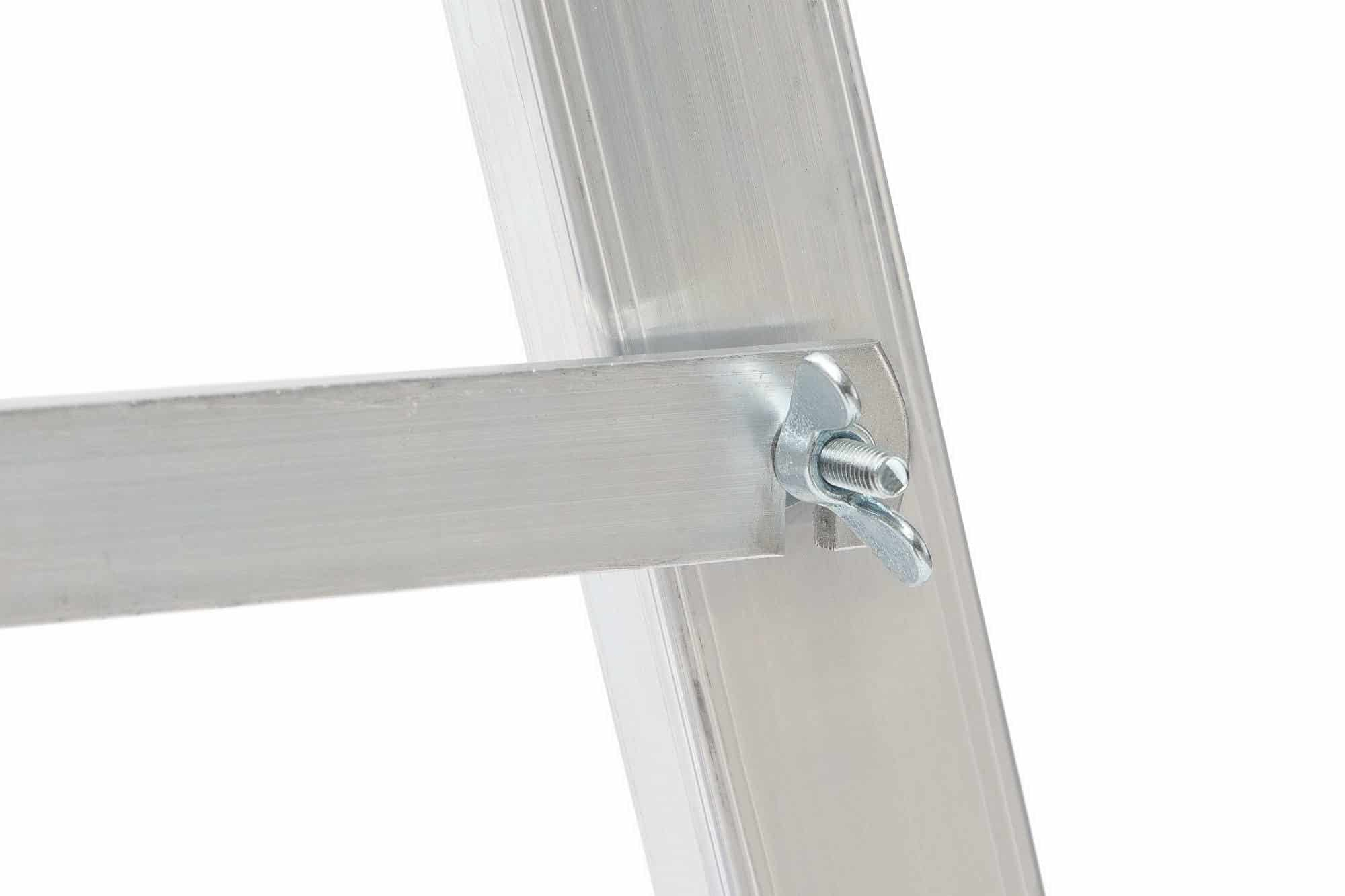 Stufenstehleiter mit Plattform und Rollen, einseitig begehbar - 5 Stufen