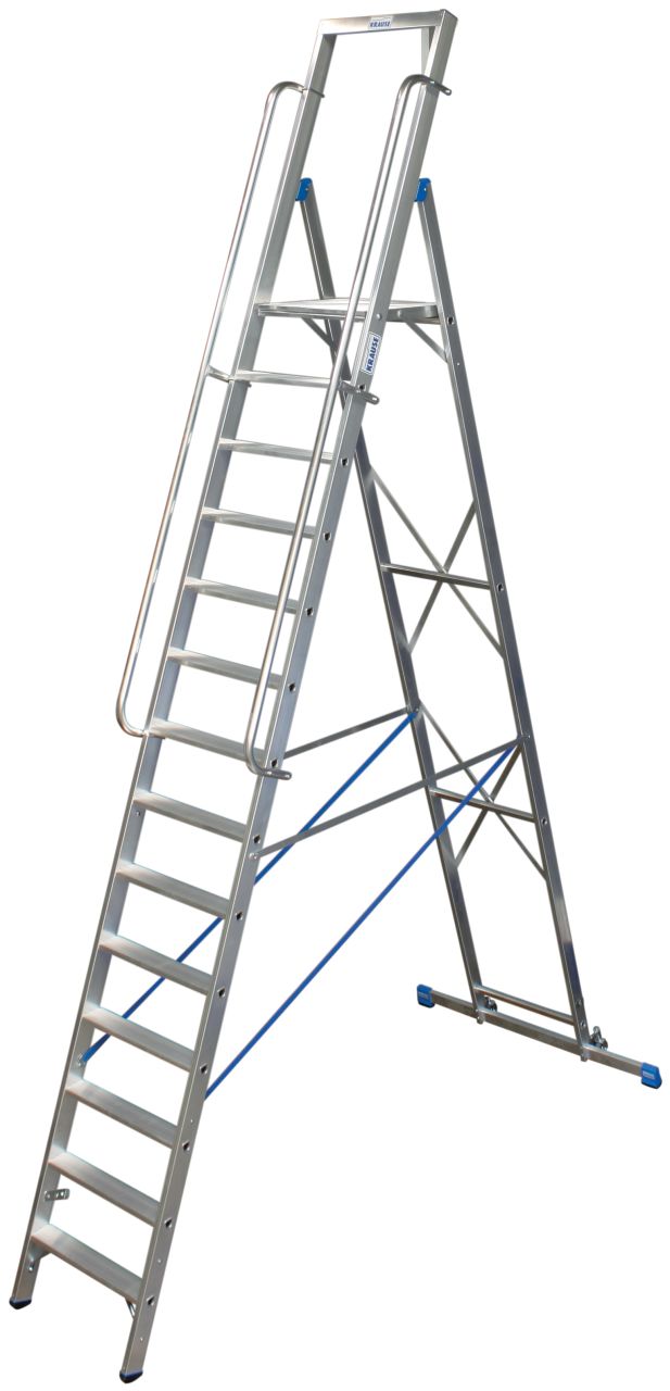 STABILO Stufen-Stehleiter mit großer Standplattform 14 Stufen