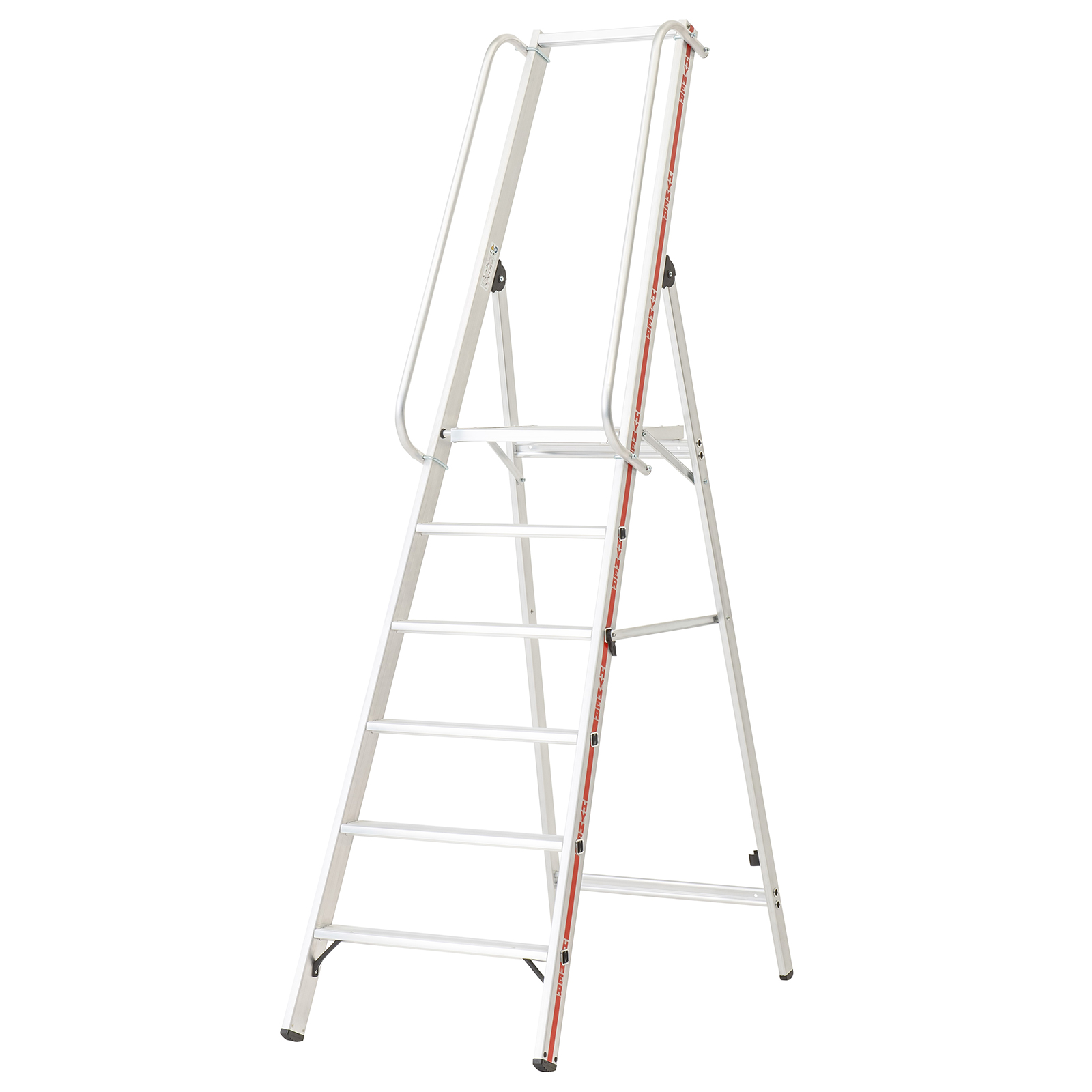 Plattformleiter mit langem Handlauf - 8 Stufen