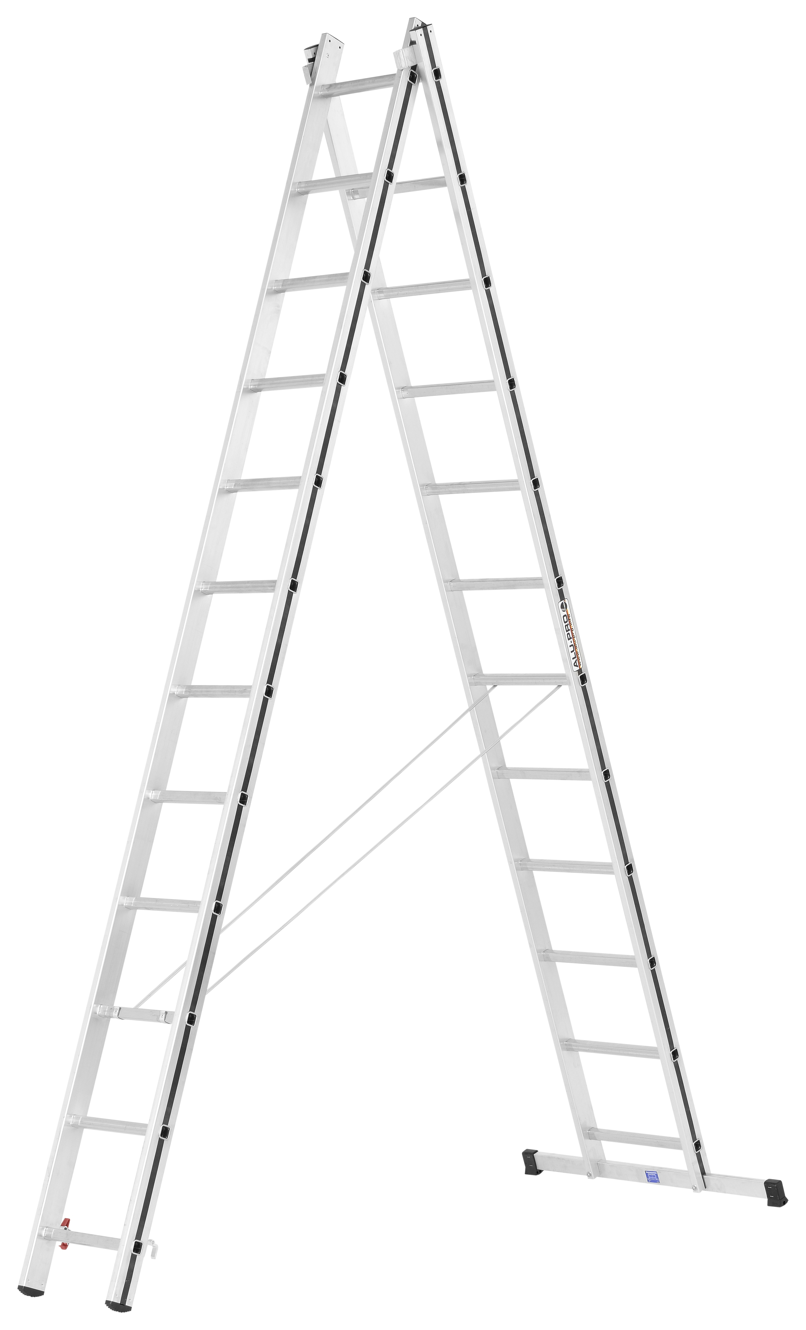 ALU PRO: Allzweckleiter zweiteilig - 2 x 12
