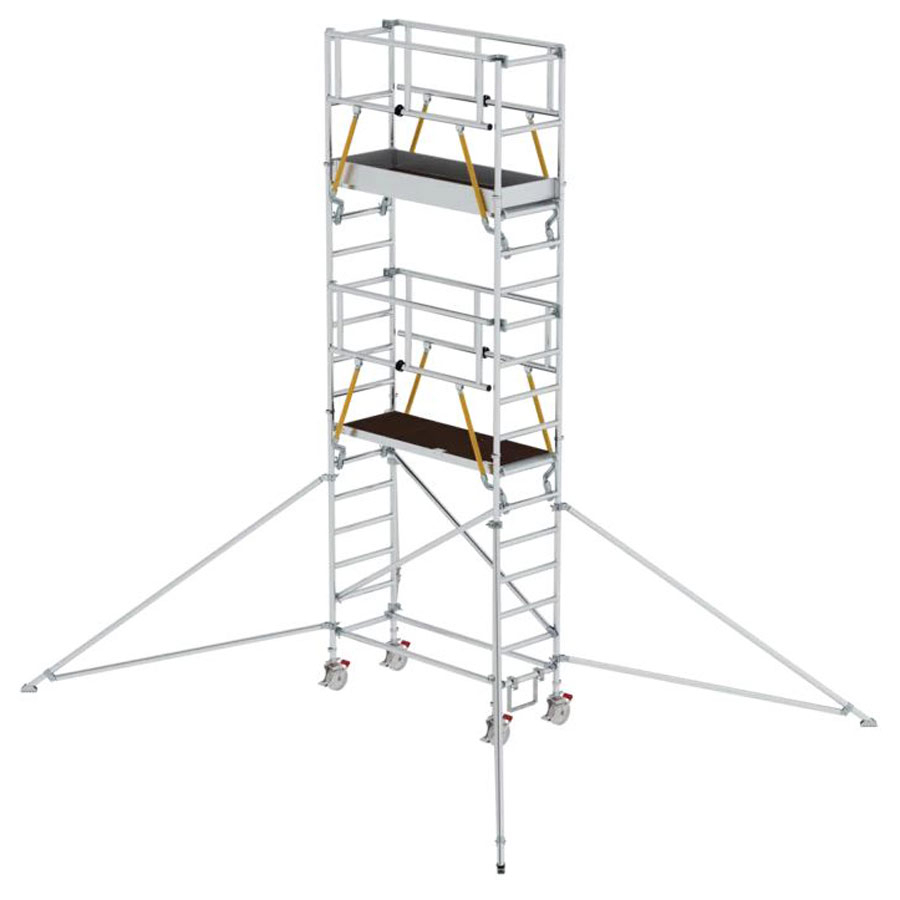 Aluminium-Klappgerüst SG mit Ausleger, Gerüstgröße 1,80 x 0,75 m, Arbeitshöhe 6,04 m Aluminium-Klappgerüst SG mit Ausleger, Gerüstgröße 1,80 x 0,75 m, Arbeitshöhe 6,04 m