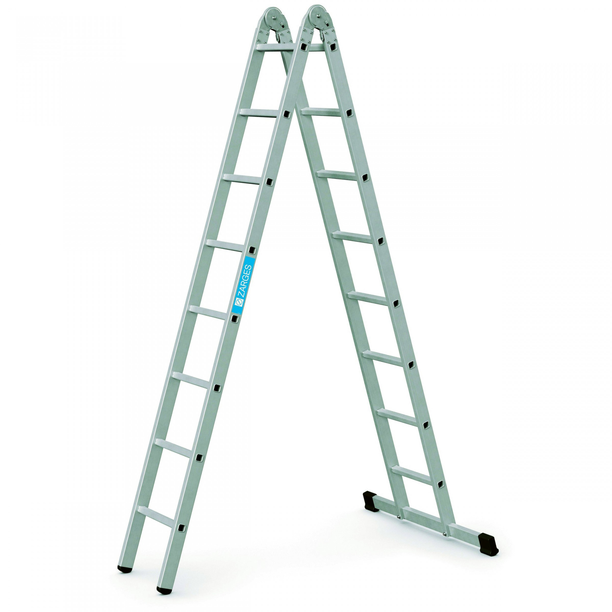 Combimaster X, Mehrzweck-Klappleiter, 2-teilig 2x8 Sprossen Combimaster X, Mehrzweck-Klappleiter, 2-teilig 2x8 Sprossen