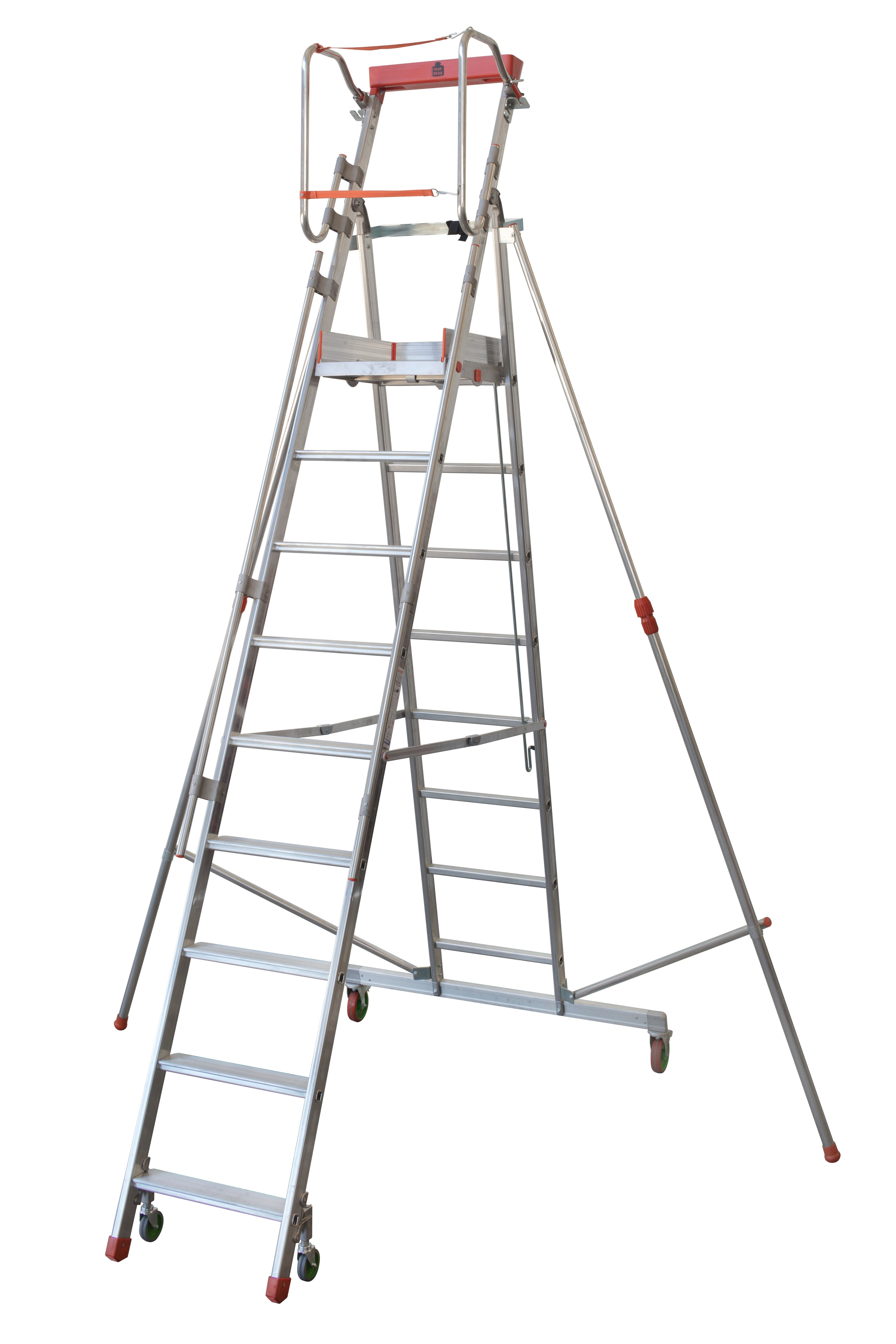 Podesttreppe "Casta" S300 - 8 Stufen + Plattform