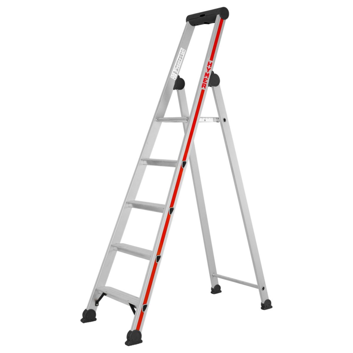 Stufenstehleiter mit Plattform, einseitig begehbar - 8 Stufen