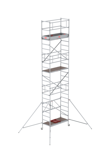 RS TOWER 34 Zimmergerüst - 5.80 m Arbeitshöhe - 0.75 m breit - 1.65 m Holzplattform - Streben