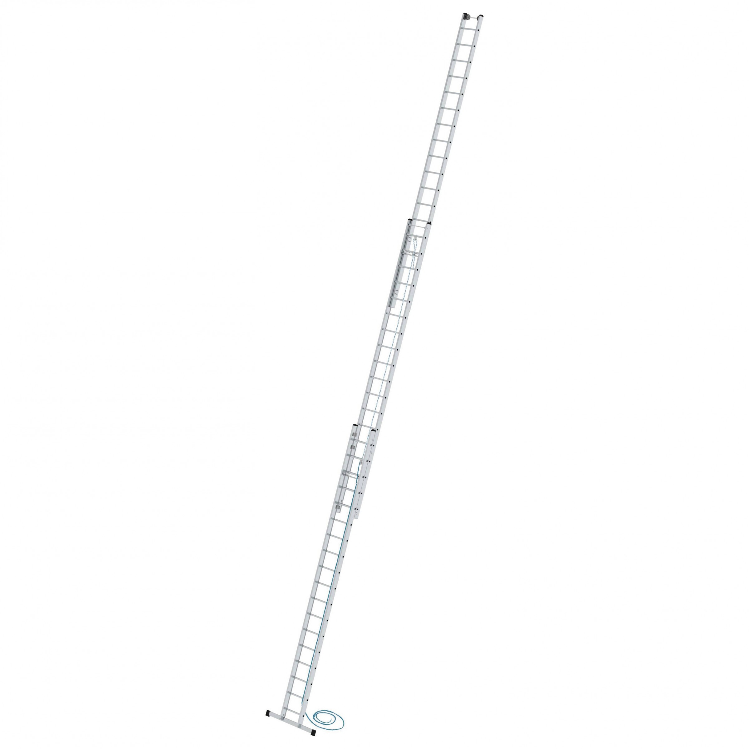 Aluminium-Seilzugleiter 3-teilig mit Standard-Traverse - 3x18 Sprossen Aluminium-Seilzugleiter 3-teilig mit Standard-Traverse - 3x18 Sprossen